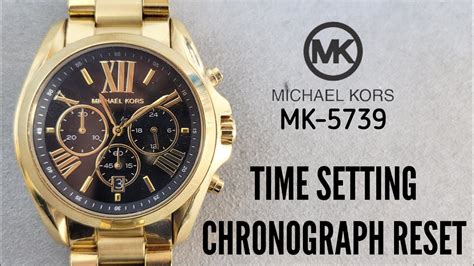 michael kors uhr 4 chronograph einstellen|Michael Kors mk 5739 reset.